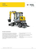 Produktinformation Datenblatt zum Mobilbagger Bagger Wacker Neuson EW65
