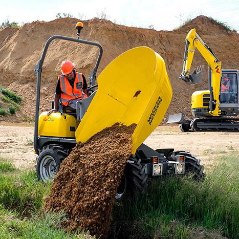 Raddumper Dumper Allrad Allradantrieb Wacker Neuson 1601 Action