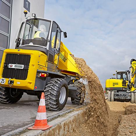 Raddumper Dumper Wacker Neuson DW90 Action