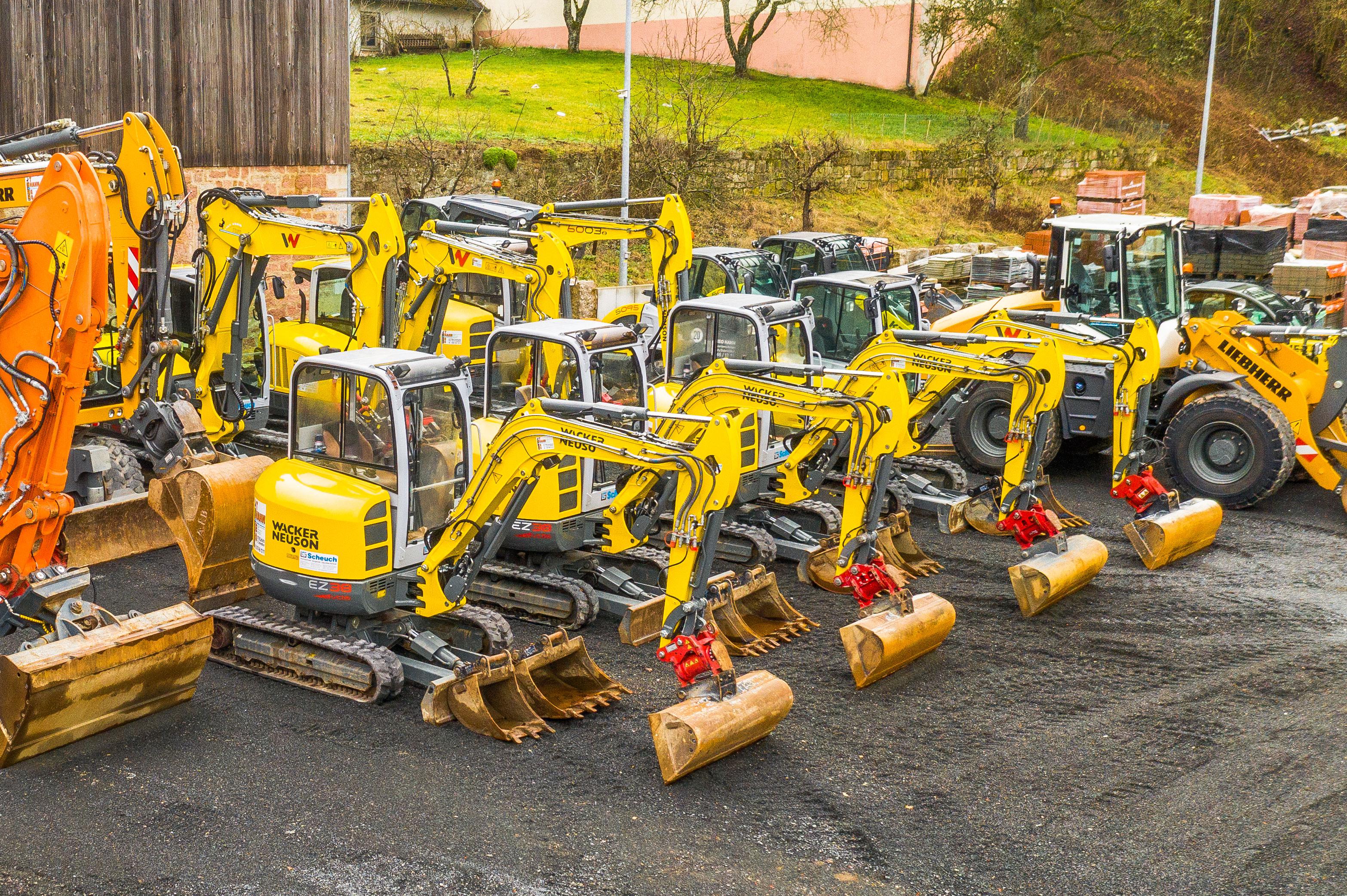 Wacker Neuson Fuhrpark von Theo Hahn aus Zeitlofs