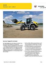 Produktinformation Datenblatt zum Radlader Lader Kramer 8155