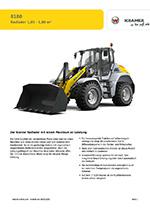 Produktinformation Datenblatt zum Radlader Lader Kramer 8180