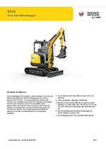 Datenblatt Produktinformation Zero Tail Kettenbagger Wacker Neuson EZ26