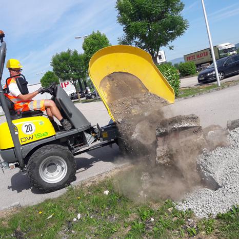 Elektro Raddumper Dumper Wacker Neuson DW15e Action