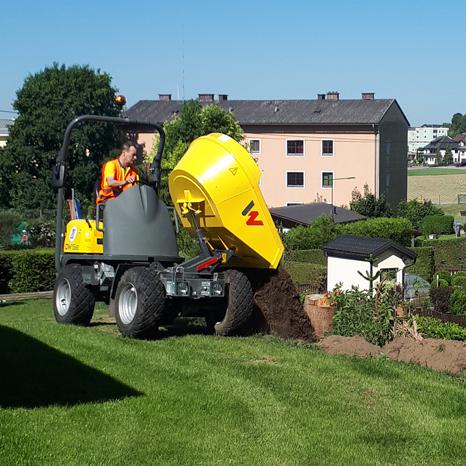Elektro Raddumper Dumper Wacker Neuson DW15e Action