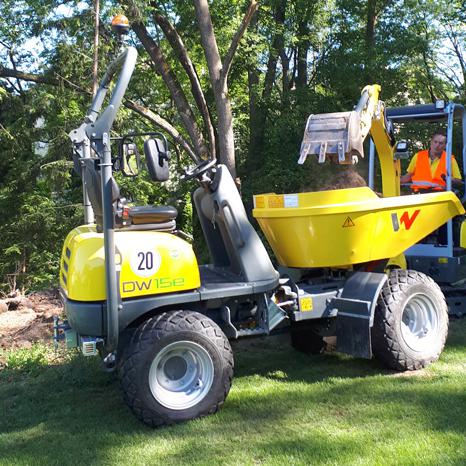 Elektro Raddumper Dumper Wacker Neuson DW15e Action