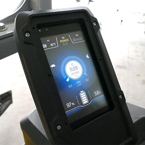 Zero Tail Kettenbagger Raupenbagger Raupe Bagger Kompaktbagger Wacker Neuson EZ17e Display