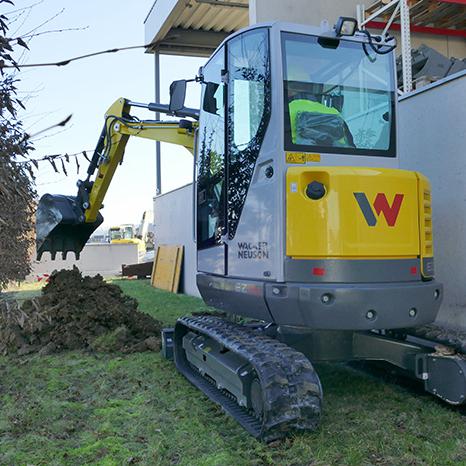 Zero Tail Kettenbagger Wacker Neuson EZ26 Action