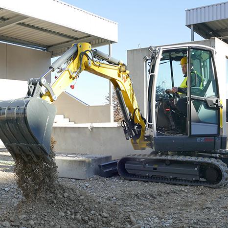 Zero Tail Kettenbagger Wacker Neuson EZ26 Action