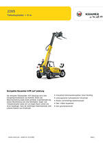 Produktinformation Datenblatt zum Teleskoplader Teleskop Lader Kramer 2205