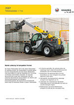 Produktinformation Datenblatt zum Teleskoplader Teleskop Lader Kramer 3507