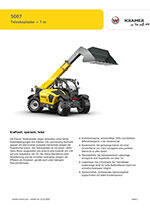 Produktinformation Datenblatt zum Teleskoplader Teleskop Lader Kramer 5007