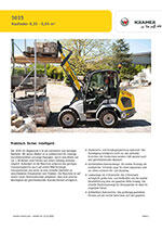 Produktinformation Datenblatt zum Radlader Lader Minilader Allrad Allradlenkung Kompaktlader Kramer 5035