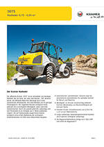 Produktinformation Datenblatt zum Radlader Lader Kramer 5075