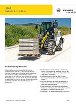 Produktinformation Datenblatt zum Radlader Lader Allradantrieb Allrad Kramer 5085