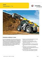 Produktinformation Datenblatt zum Teleskoplader Teleskop Lader Kramer 5507