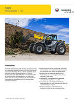 Produktinformation Datenblatt zum Teleskoplader Teleskop Lader Kramer 5509