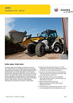 Produktinformation Datenblatt zum Radlader Lader Kramer 8095