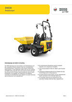Datenblatt Raddumper Wacker Neuson DW20