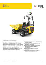 Datenblatt Raddumper Wacker Neuson DW30