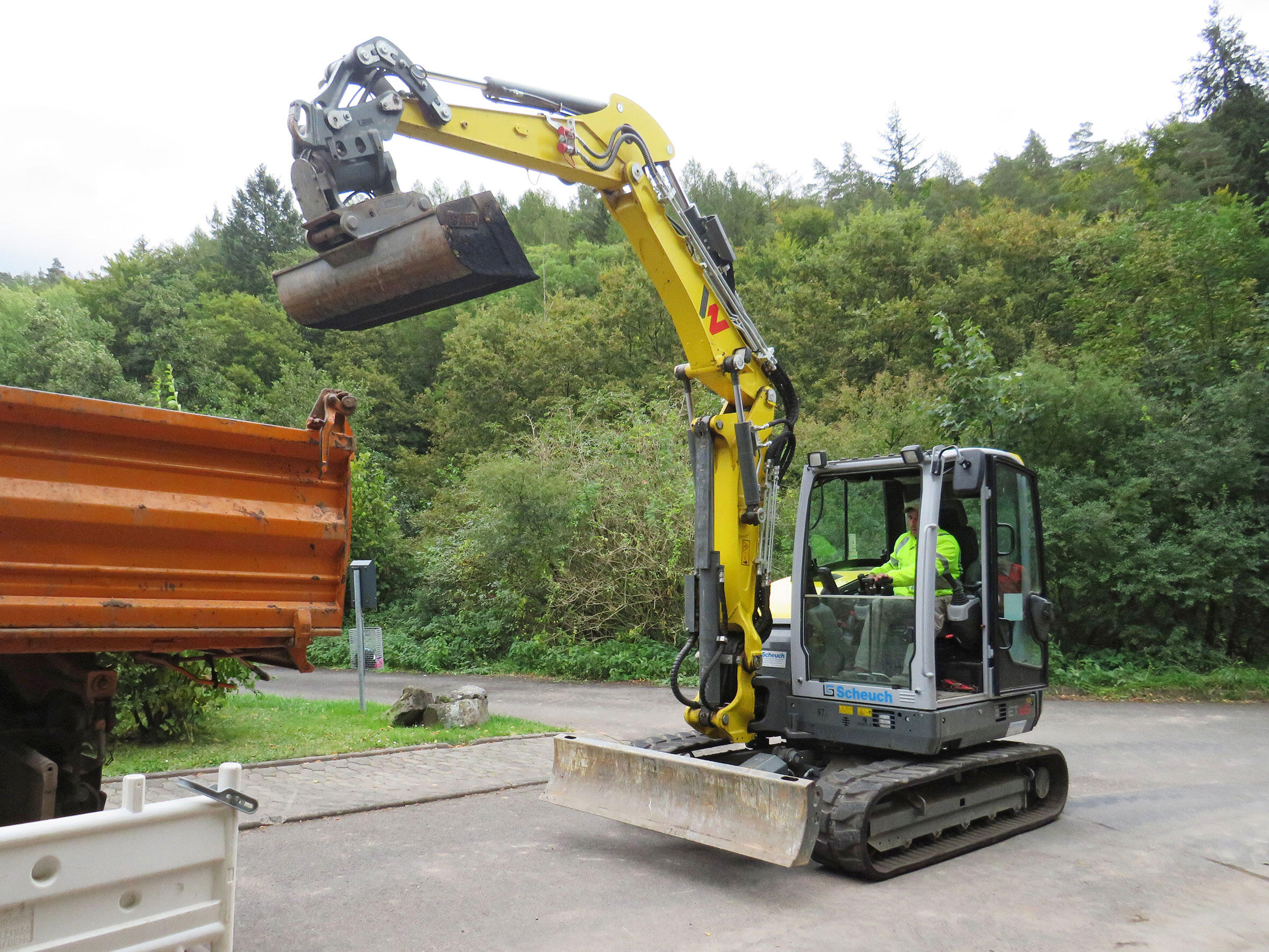 Kettenbagger Wacker Neuson ET65 im Einsatz beim Bauunternehmen C. Gleim aus Bebra-Weiterode