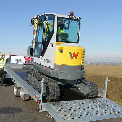 Zero Tail Kettenbagger Wacker Neuson EZ26 Action