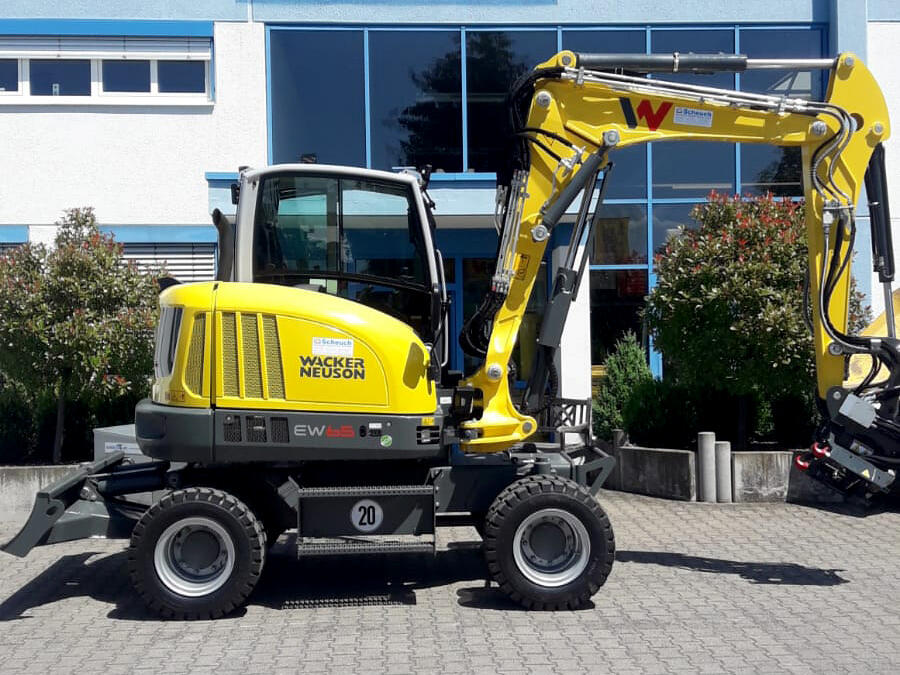 Mobilbagger Wacker Neuson EW65 für Räuber Bauunternehmen GmbH aus Bad Hersfeld