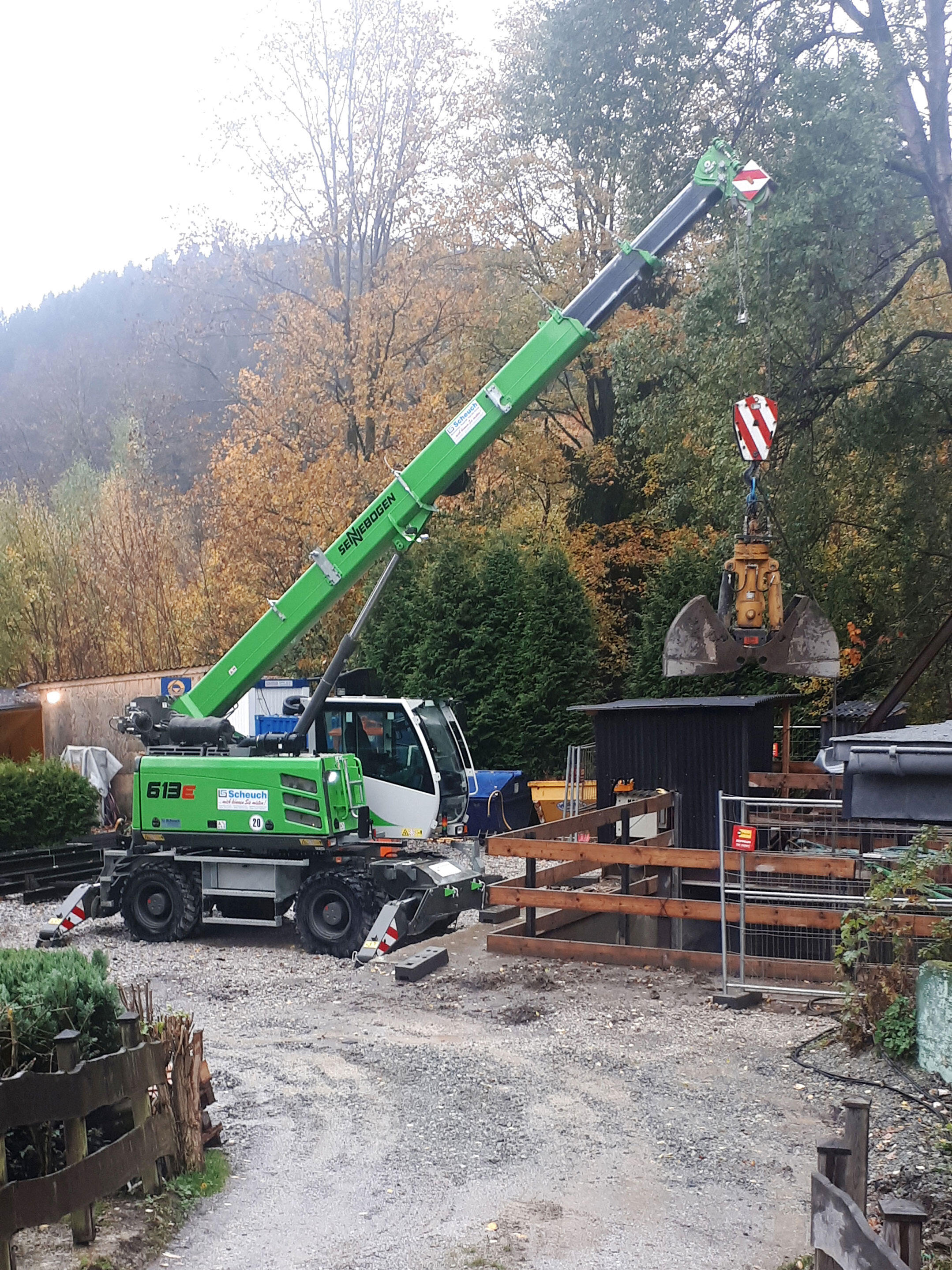 Sennebogen 613 Mobil im Einsatz bei Schachtbau Nordhausen