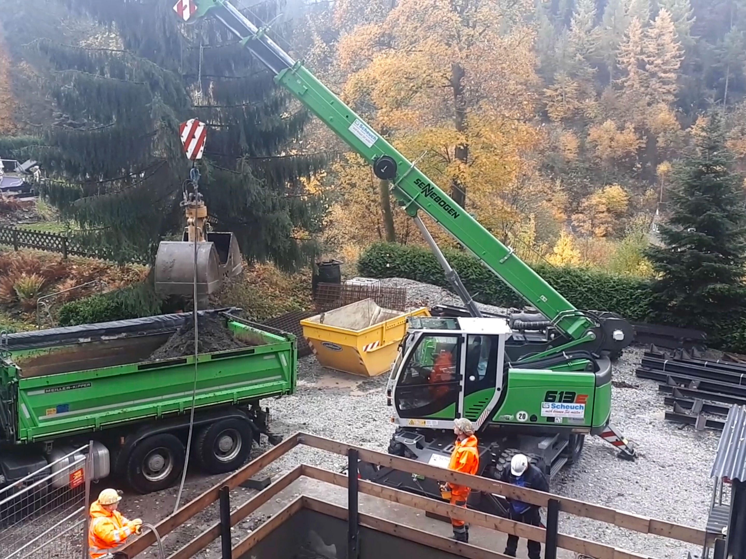 Sennebogen 613 Mobil im Einsatz bei Schachtbau Nordhausen