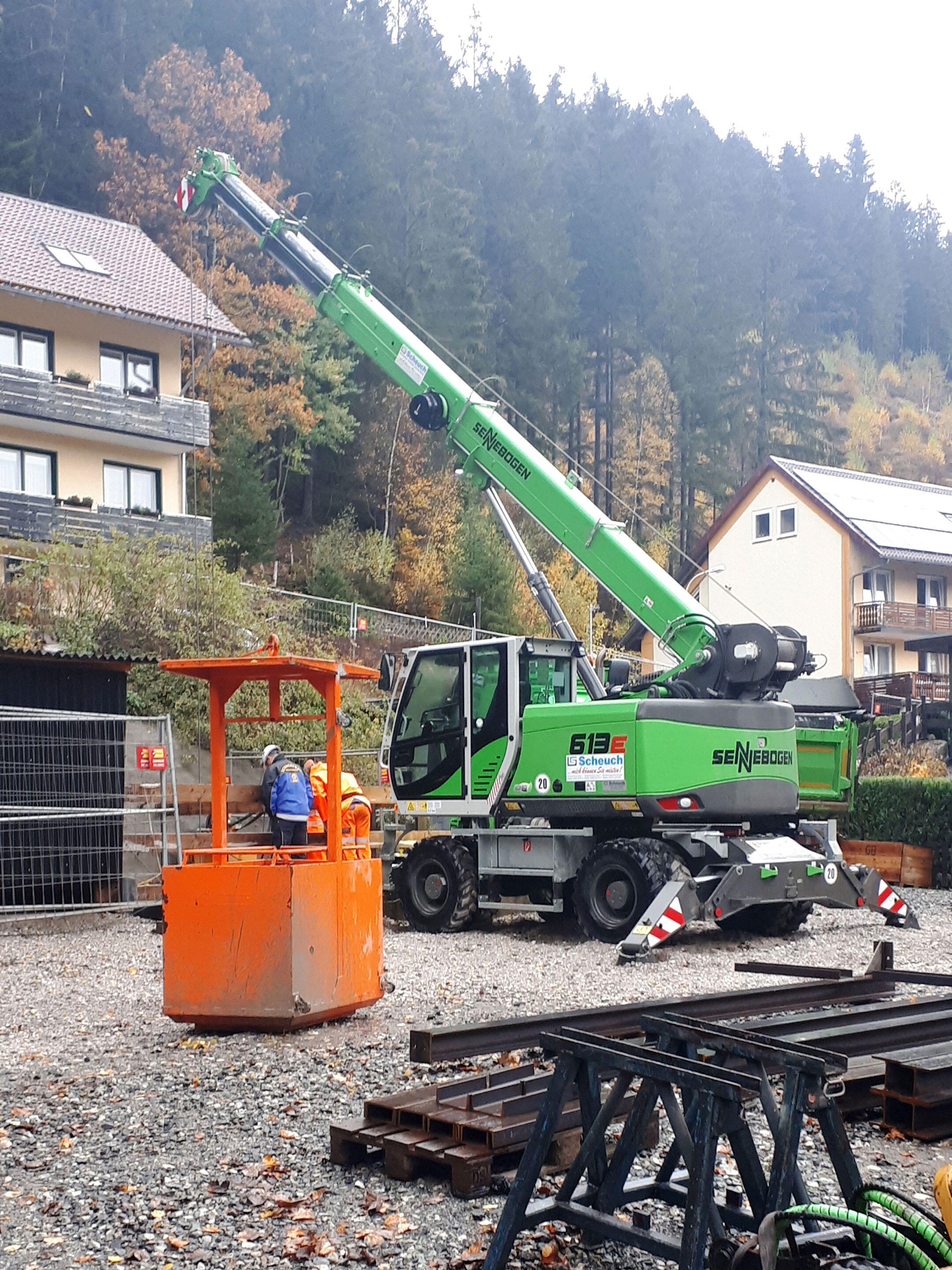 Sennebogen 613 Mobil im Einsatz bei Schachtbau Nordhausen