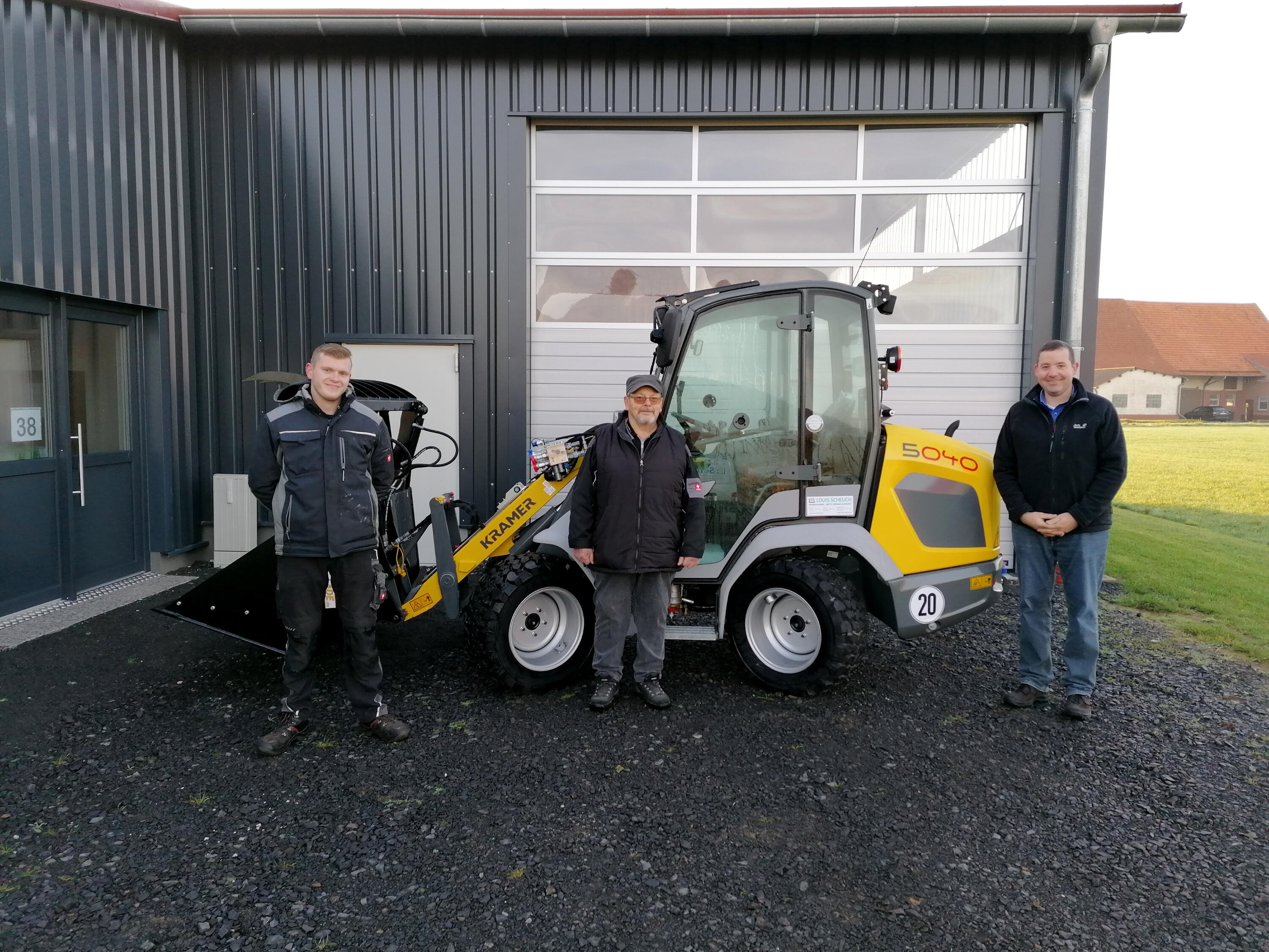 Übergabe Radlader Kramer 5040 an Horst Sälzer aus Wolfhagen