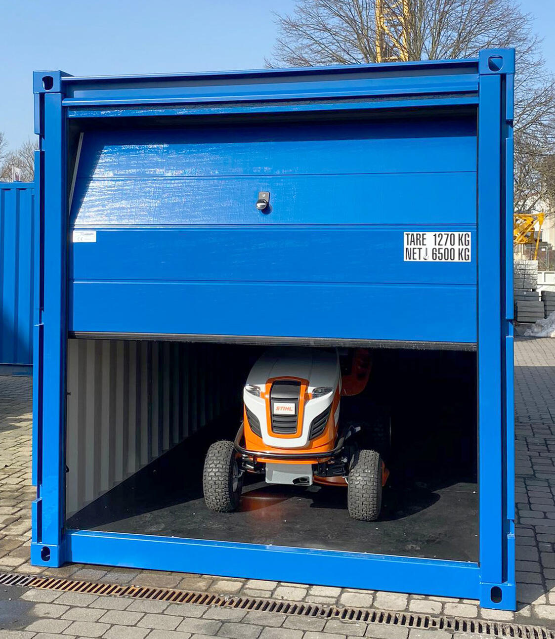 Containex Lagercontainer LC 20 mit Sektionaltor 02