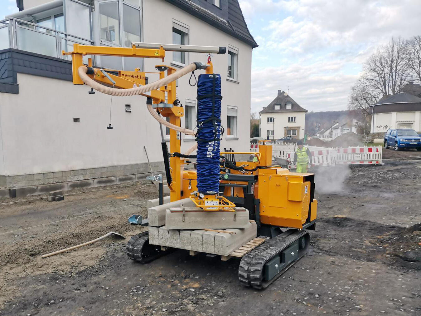 Probst Verlegetransporter Transmobil TM 150 im Einsatz bei Andreas Hessland aus Wingerode