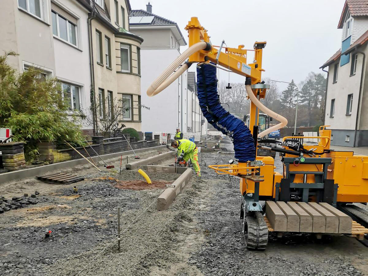 Probst Verlegetransporter Transmobil TM 150 im Einsatz bei Andreas Hessland aus Wingerode