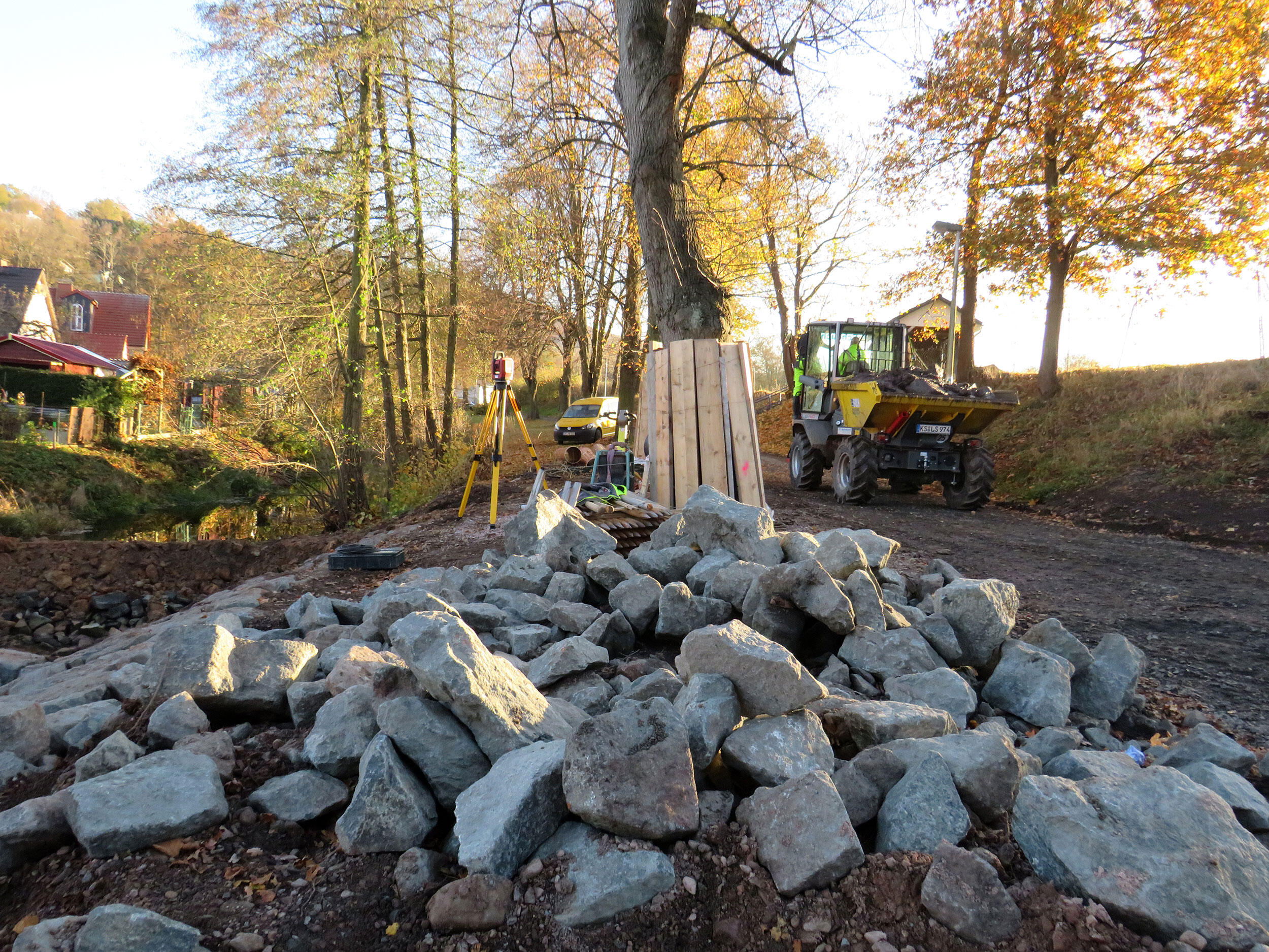 Wacker Neuson Dual View Raddumper DV60 im Einsatz bei Henkel-Bau in Vacha