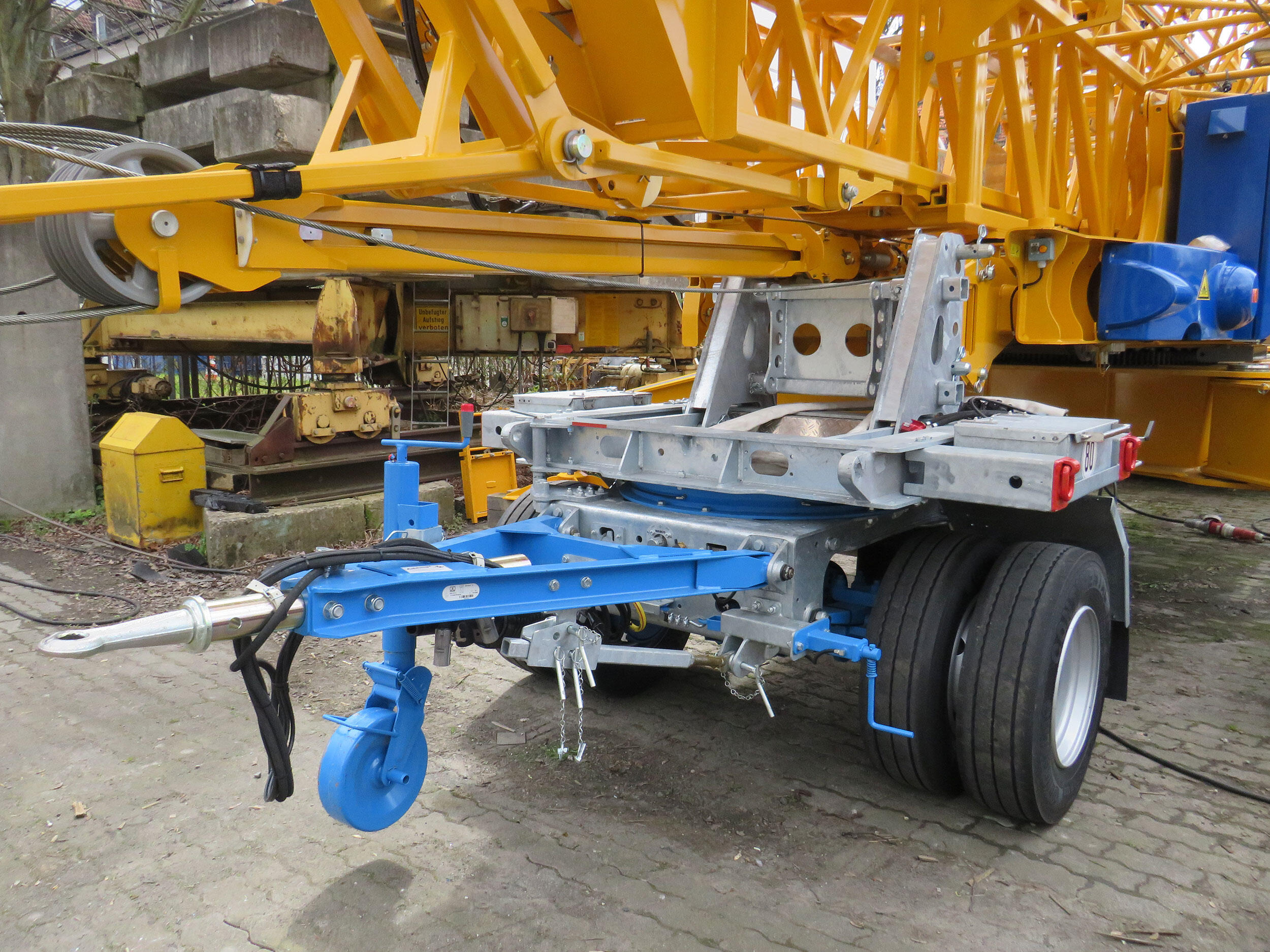 Krantransportfahrwerk Modulfahrwerk MX22-2 3-Achser für Potain Krane