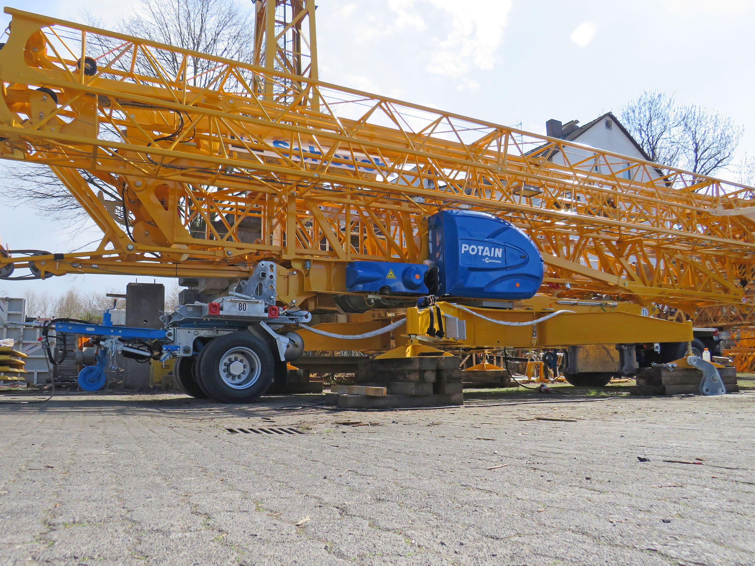 Krantransportfahrwerk Modulfahrwerk MX22-2 3-Achser für Potain Krane