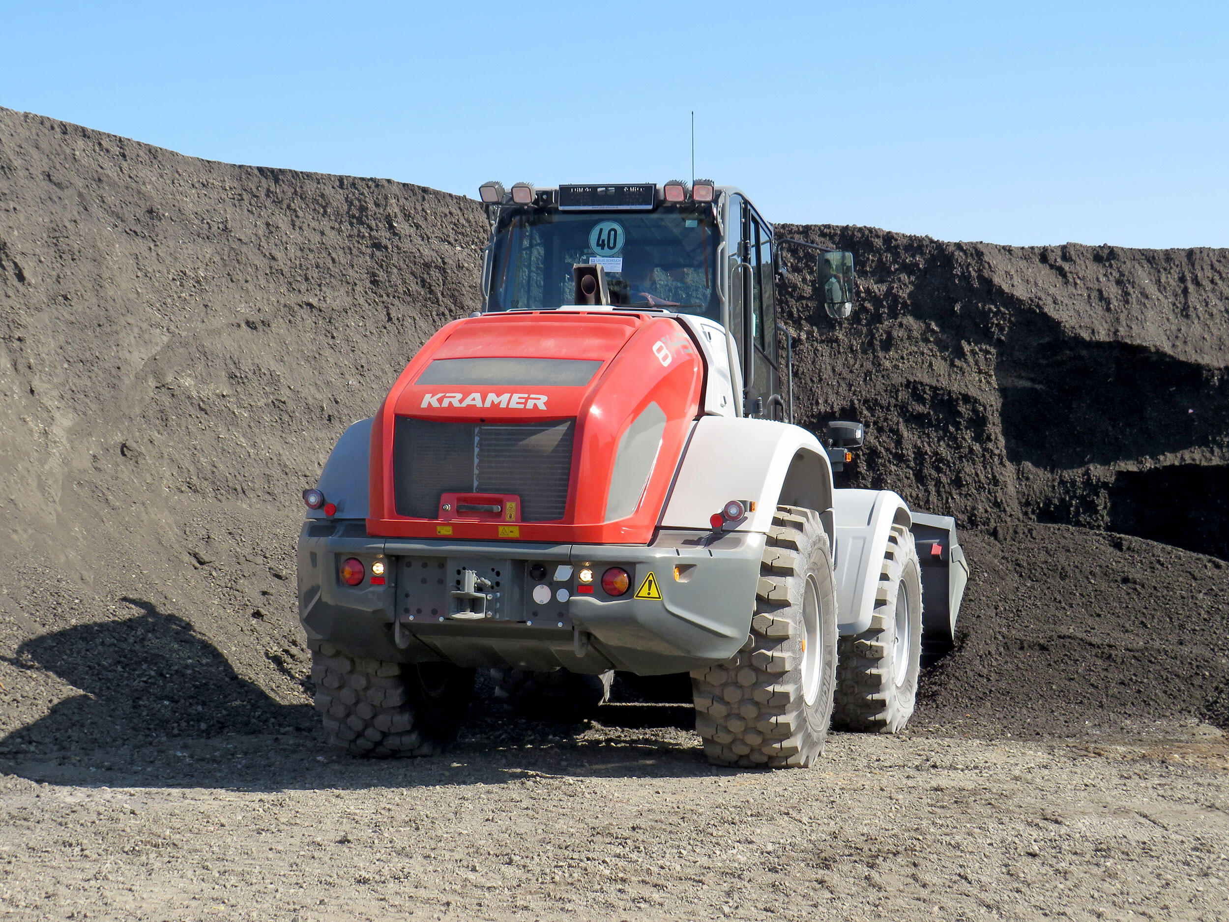 Teleskopradlader Kramer 8145T im Einsatz bei Heiko Grandjot in Hofgeismar