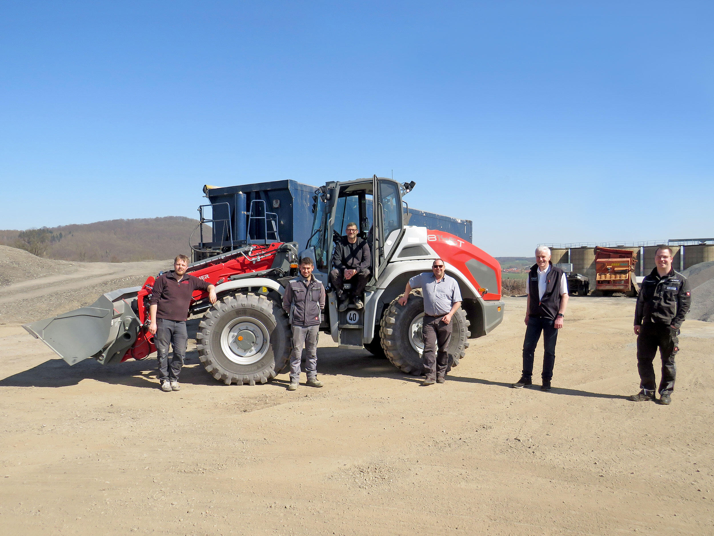 Teleskopradlader Kramer 8145T im Einsatz bei Heiko Grandjot in Hofgeismar