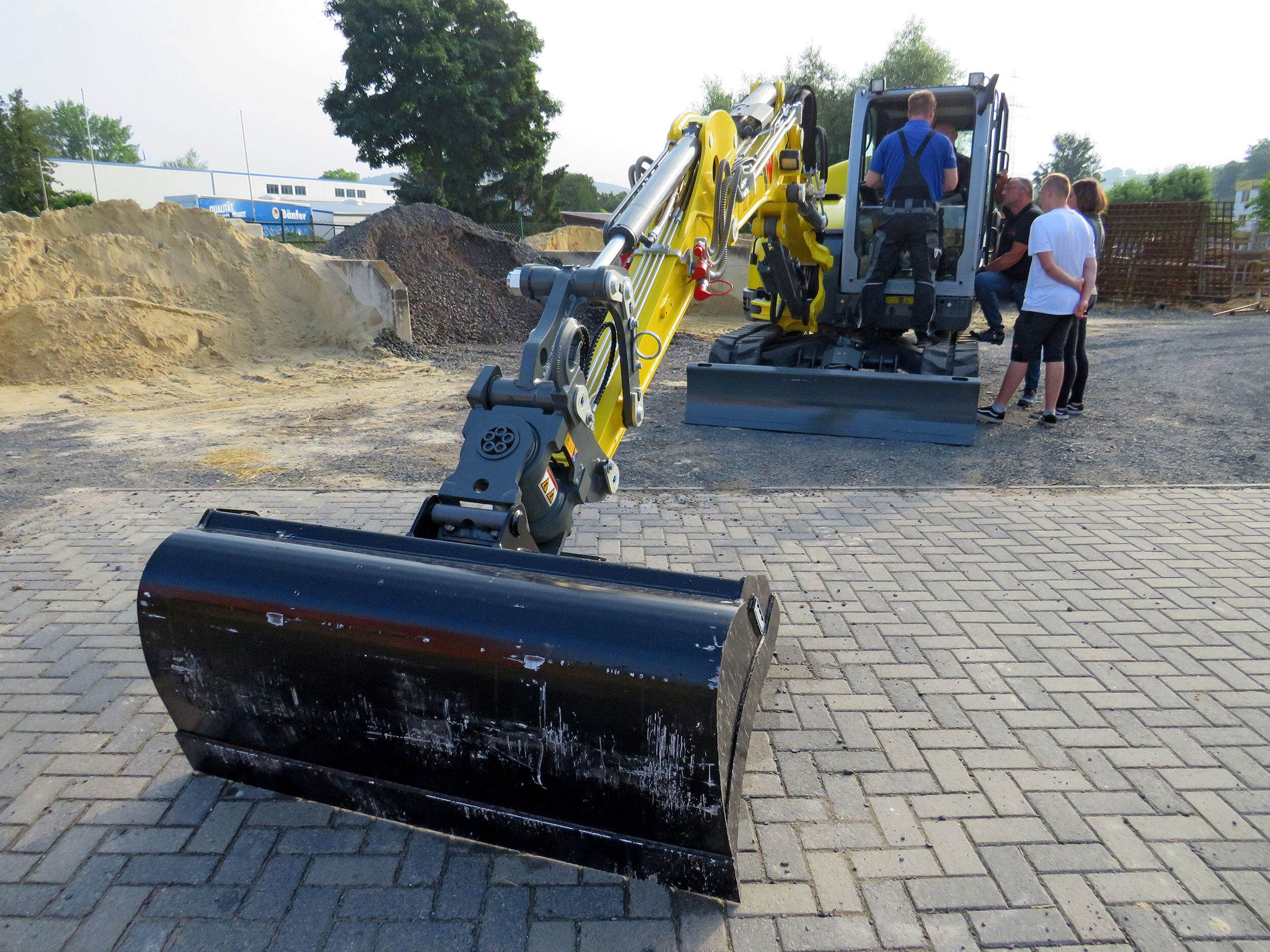 Kettenbagger Wacker Neuson ET65 im Einsatz bei Weber Bau in Bad Wildungen