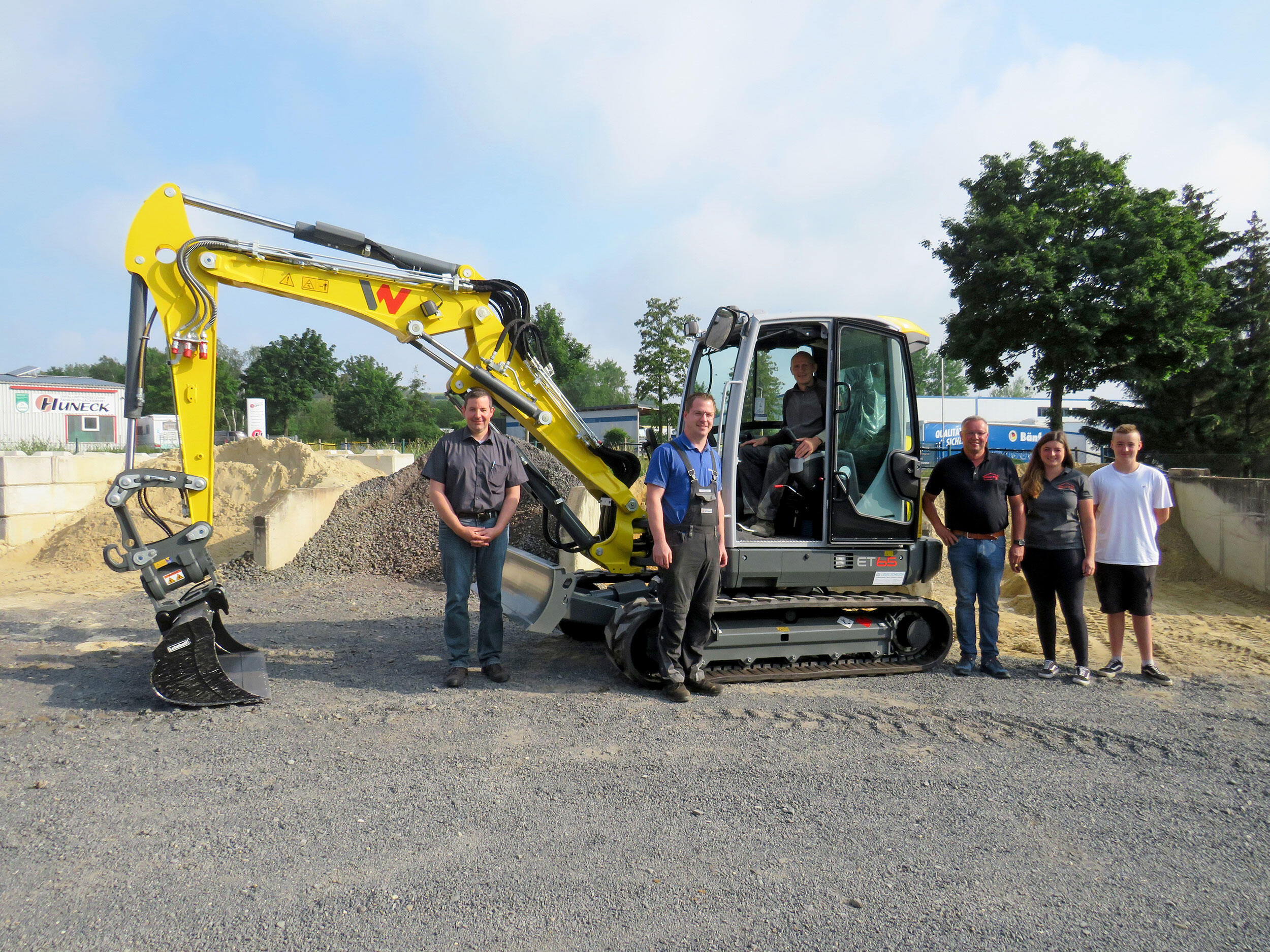 Kettenbagger Wacker Neuson ET65 im Einsatz bei Weber Bau in Bad Wildungen