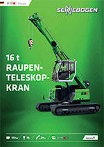 Produktinformation Datenblatt zum Teleskopkran Kran Teleskop Telekran Sennebogen 613 Raupe