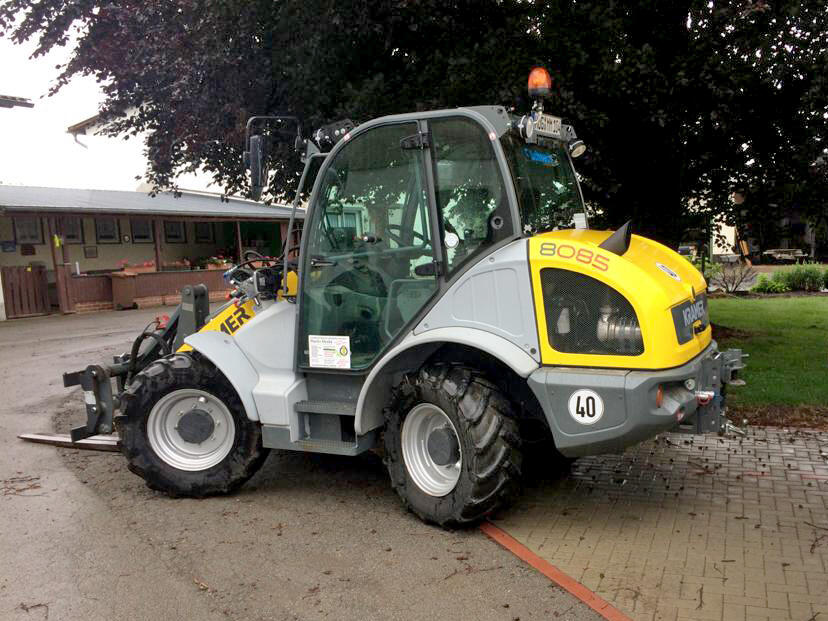 Übergabe Radlader Kramer 8085 bei Martin Menke in Hofgeismar